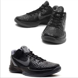 Nike Zoom Kobe 6 Blackout Mamba Collection Sz 10